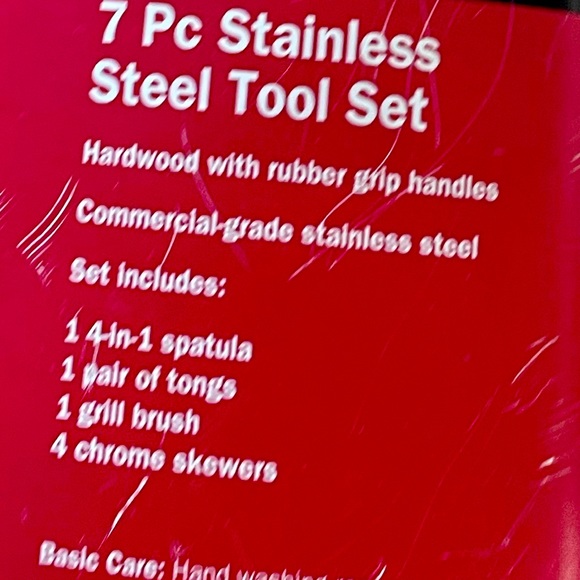 New Chefmate 7pc Stainless Steel Tool Set - Picture 5 of 9
